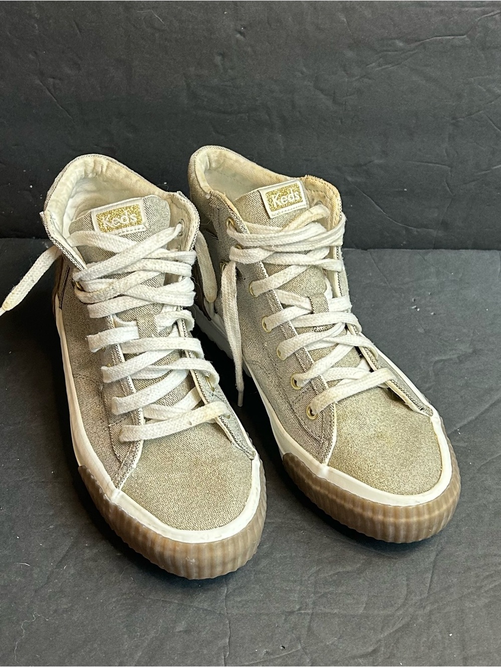 Keds Demi Trx Mid Metallic Wedge Lace Up Womens Size 8M Sneakers WF66013.